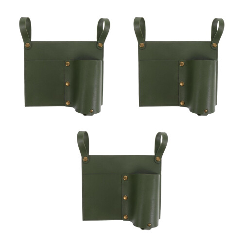 3Pcs PU Camping Chair Organizer Pockets with Cup Holder