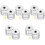 5 Count Hanging Light Fixture Wire Fixer 1.50x1.50x1.50cm Silver 4