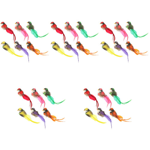 30Pièces Ornements Oiseaux Simulés Résistants Pour 1
