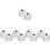 5 Count Hanging Light Fixture Wire Fixer 1.50x1.50x1.50cm Silver 6