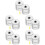 5 Count Hanging Light Fixture Wire Fixer 1.50x1.50x1.50cm Silver 7
