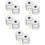 5 Count Hanging Light Fixture Wire Fixer 1.50x1.50x1.50cm Silver 8