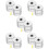 5 Count Hanging Light Fixture Wire Fixer 1.50x1.50x1.50cm Silver 9