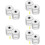 5 Count Hanging Light Fixture Wire Fixer 1.50x1.50x1.50cm Silver 11