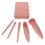 3Sets Compact Coffee Mini Makeup Brush Set Soft Bristles with Mirror 3