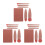 3Sets Compact Coffee Mini Makeup Brush Set Soft Bristles with Mirror 4