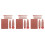 3Sets Compact Coffee Mini Makeup Brush Set Soft Bristles with Mirror 6