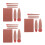 3Sets Compact Coffee Mini Makeup Brush Set Soft Bristles with Mirror 8
