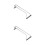 2Pcs Under Cabinet Wine Glass Holder Silver Stemware Rack Organizer 8