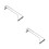 2Pcs Under Cabinet Wine Glass Holder Silver Stemware Rack Organizer 9