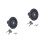 2Pcs Black Gravity Water Fill Dishes with Lock for Trailer Accessory 1