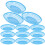 24Pcs Blue Plastic Food Storage Baskets Reusable Snack Serving Plates 2