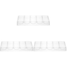 3Pcs Wear-Resistant Transparent Acrylic Poker Chip Storage Box