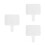 3Pcs White Handheld Dry Erase Paddles for Office Scoring and Voting 6