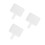 3Pcs White Handheld Dry Erase Paddles for Office Scoring and Voting 7