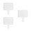 3Pcs White Handheld Dry Erase Paddles for Office Scoring and Voting 8