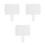 3Pcs White Handheld Dry Erase Paddles for Office Scoring and Voting 9