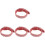 4Pcs Comfortable Dark Collars Adjustable Supple Pet Party Wear 1