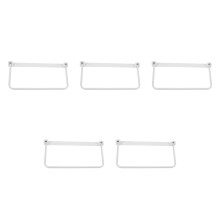 5Pcs Aluminum Foldable Shoe Rack White Space Saving Organizer for Rv