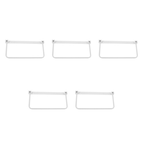 5Pcs Aluminum Foldable Shoe Rack White Space Saving Organizer for Rv
