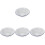 4Pcs Lightweight White Enamel Kitchen Bowls Soup Fruit Salad Basins 1