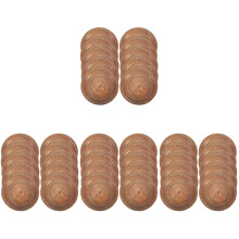 40Pcs Wood Grain Paper Party Multi-Color