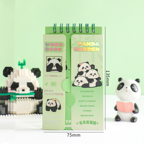 (Panda Folding Music) Panda Notebook - Thick Paper, Office & School Supply 2
