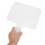 4Pcs Lightweight White Melamine Answer Paddles for Interactive Use 11