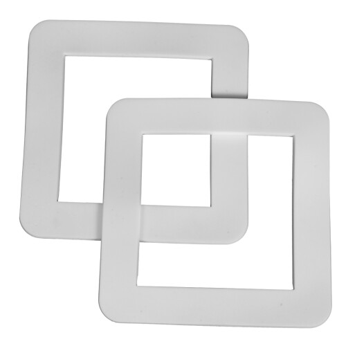 10Pcs White Silicone Plug Socket Surround Decorator Wall Plate Cover 2