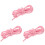 3Pcs Multi-Use Pink Cotton Gymnastics Rope for 1