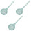 3Pcs Blue Silicone Pasta Colander Spoon Strainers for Kitchen Cooking 4