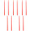 5Pairs Long Red Nylon Drum Sticks for Drummers Drum Set and Percussion 4