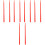 5Pairs Long Red Nylon Drum Sticks for Drummers Drum Set and Percussion 5