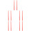 5Pairs Long Red Nylon Drum Sticks for Drummers Drum Set and Percussion 7