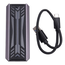 Obudowa Dysku Twardego SSD NVME M2 z Podwójnym Protokołem RGB Aluminium M.2 na USB3.1 Gen1 5 Gb/S Gen2 10 Gb/S Typ C NGFF NVME