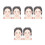 6Pcs Plastic Makeup Practice Board Purple Washable Face Painting Tools 4