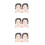 6Pcs Plastic Makeup Practice Board Purple Washable Face Painting Tools 5