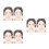6Pcs Plastic Makeup Practice Board Purple Washable Face Painting Tools 6