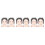 6Pcs Plastic Makeup Practice Board Purple Washable Face Painting Tools 7