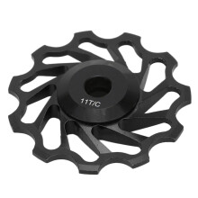 Keramisches Kugellager-Schlepperrad aus Aluminiumlegierung, 41 mm, für 8-11 Gang, Schwarz