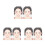 6Pcs Plastic Makeup Practice Board Purple Washable Face Painting Tools 8