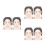 6Pcs Plastic Makeup Practice Board Purple Washable Face Painting Tools 9