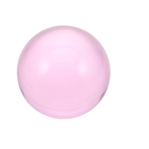 2Pcs Pink Resin Clear Juggling Balls Lightweight Performance Props 1