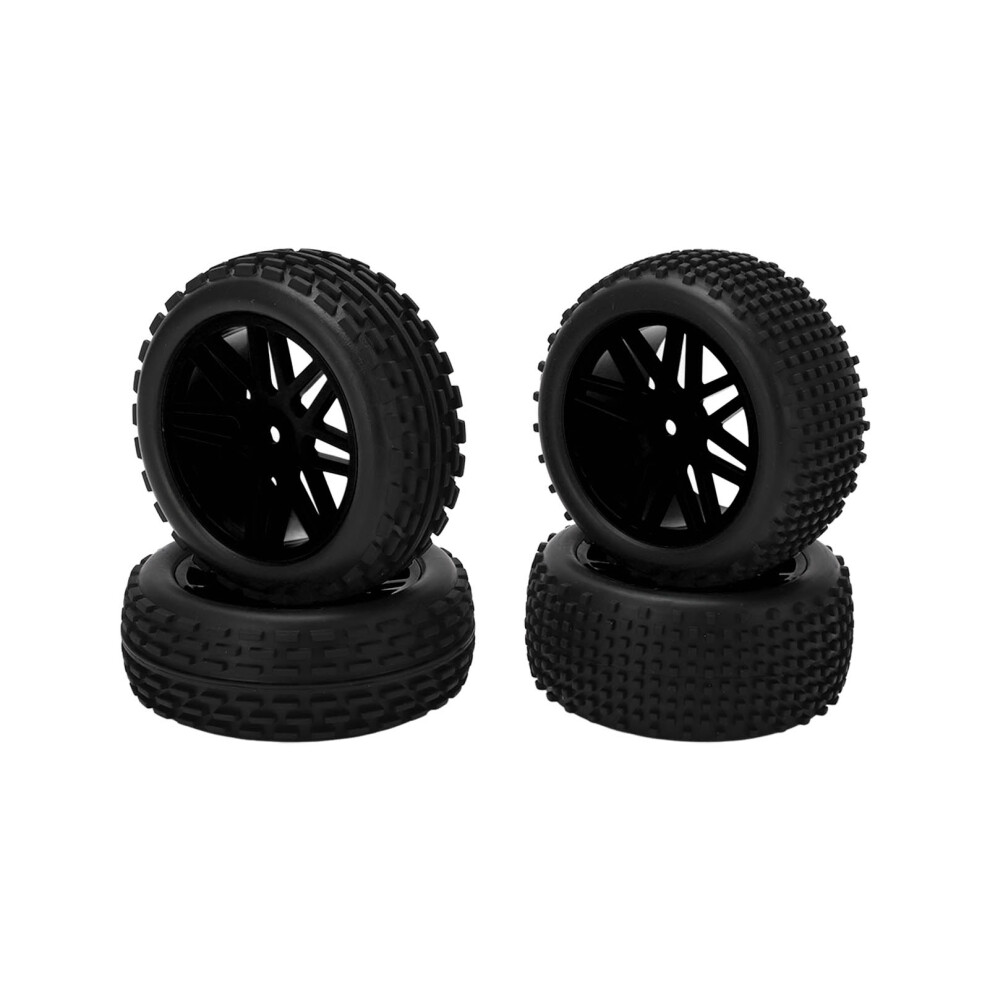 86Mm Rubber Rim Tires For 1/10 Rc Cars 124001 124018 124019 White 8101387712998