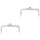 2Pcs Metal Clutch Frame Silver Purse Making Lock Accessories 4