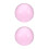 2Pcs Pink Resin Clear Juggling Balls Lightweight Performance Props 3