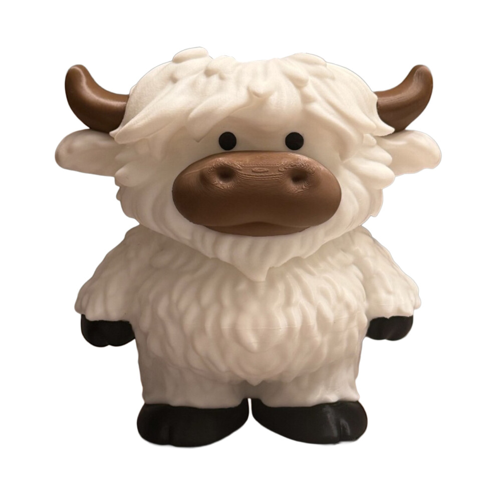 Dachuang Beauty White (White) Highland Cow Resin Soap Dispenser For Bathroom