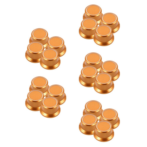 20Pcs Secure Golden Panel Adjustment Knobs for Audio Equipment 2