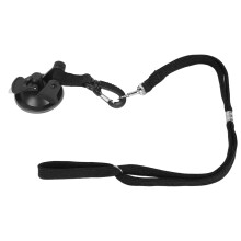 Pet Bath Tether with Suction Cup, Adjustable Dog & Cat Grooming Leash, Black, 6.5cm