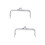 2Pcs Metal Clutch Frame Silver Purse Making Lock Accessories 7